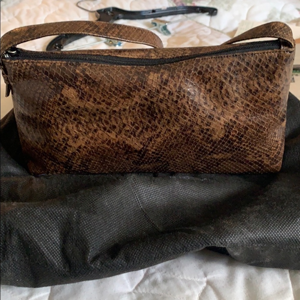 Vintage Snakeskin BCBG Snakprint bag